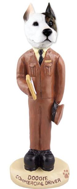 Pit Bull Terrier Commercial Driver Doogie Collectible Dog Figurine