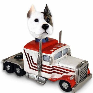 Pit Bull Terrier Truck Tractor Doogie Collectible Dog Figurine