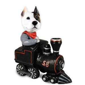 Pit Bull Terrier Train Doogie Collectible Dog Figurine