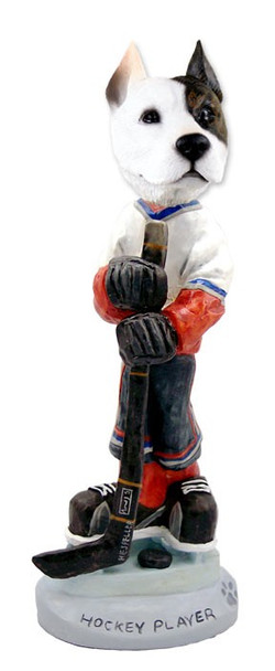 Pit Bull Terrier Hockey Player Doogie Collectible Dog Figurine