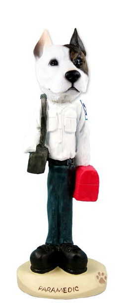 Pit Bull Terrier Paramedic Doogie Collectible Dog Figurine