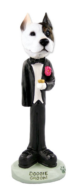 Pit Bull Terrier Groom Doogie Collectible Dog Figurine