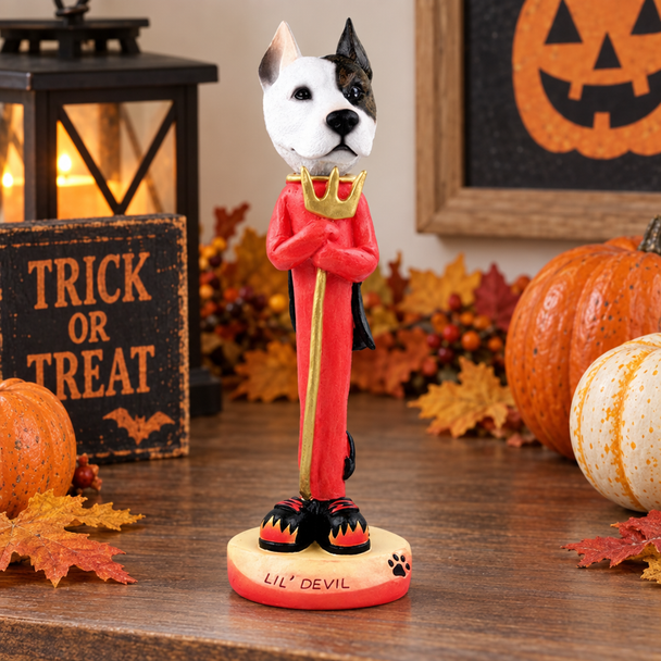 Pit Bull Terrier Lil Devil Doogie Collectible Dog Figurine