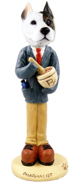 Pit Bull Terrier Pharmacist Doogie Collectible Dog Figurine