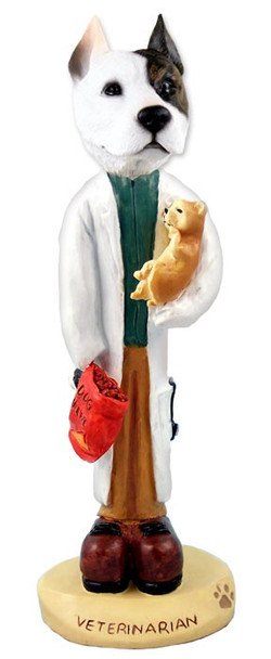 Pit Bull Terrier Veterinarian Doogie Collectible Dog Figurine