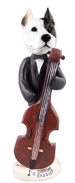 Pit Bull Terrier Bassist Doogie Collectible Dog Figurine