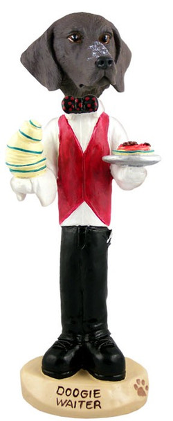 German Shorthaired Pointer Waiter Doogie Collectible Dog Figurine