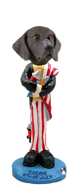 German Shorthaired Pointer 4th of July Doogie Collectible Dog Figurine