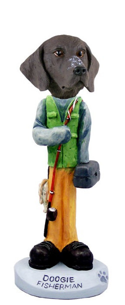 German Shorthaired Pointer Fisherman Doogie Collectible Dog Figurine