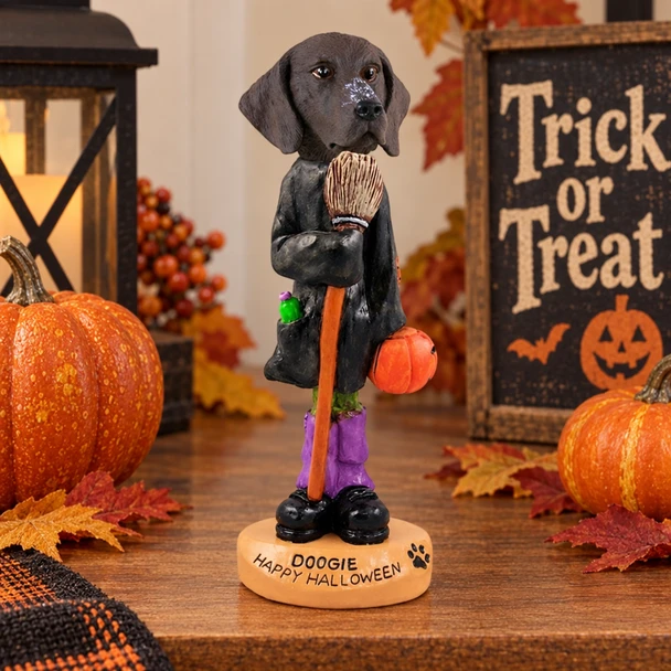 German Shorthaired Pointer Happy Halloween Doogie Collectible Dog Figurine