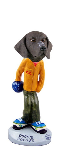 German Shorthaired Pointer Bowler Doogie Collectible Dog Figurine