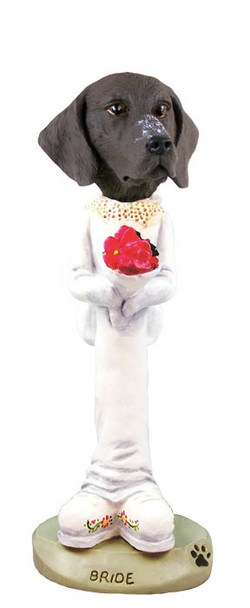 German Shorthaired Pointer Bride Doogie Collectible Dog Figurine