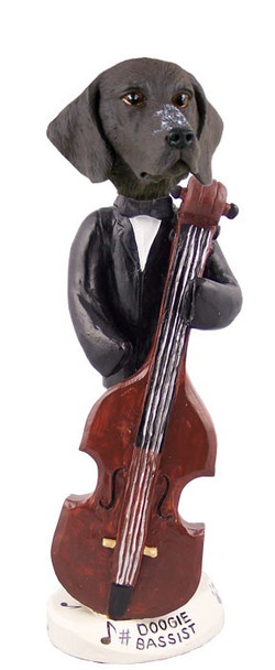 German Shorthaired Pointer Bassist Doogie Collectible Dog Figurine