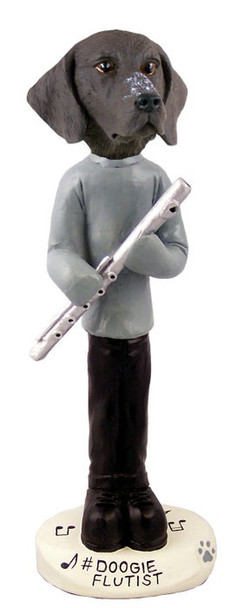German Shorthaired Pointer Flutist Doogie Collectible Dog Figurine