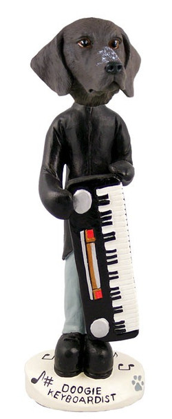 German Shorthaired Pointer Keyboardist Doogie Collectible Dog Figurine