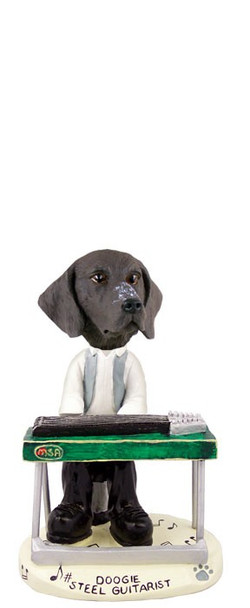 German Shorthaired Pointer Steel Guitarist Doogie Collectible Dog Figurine