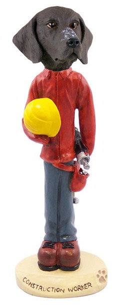 German Shorthaired Pointer Construction Worker Doogie Collectible Dog Figurine