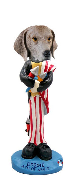 Weimaraner 4th of July Doogie Collectible Dog Figurine