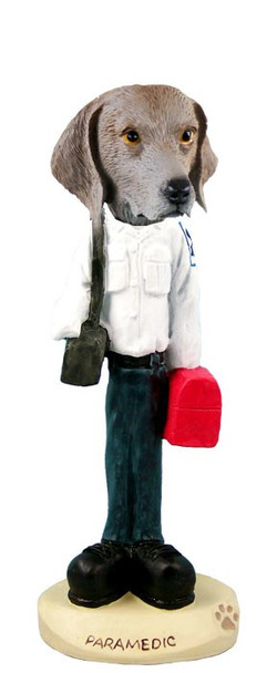 Weimaraner Paramedic Doogie Collectible Dog Figurine