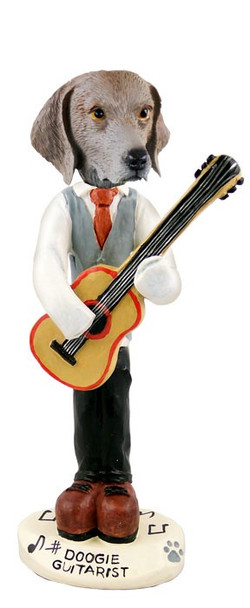 Weimaraner Guitarist Doogie Collectible Dog Figurine