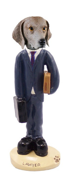Weimaraner Lawyer Doogie Collectible Dog Figurine