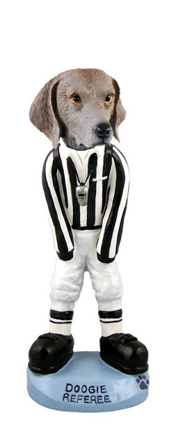 Weimaraner Referee Doogie Collectible Dog Figurine