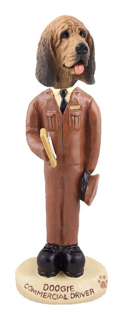 Bloodhound Commercial Driver Doogie Collectible Dog Figurine