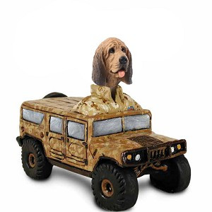 Bloodhound Hummer Doogie Collectible Dog Figurine