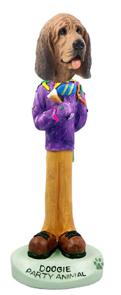 Bloodhound Party Animal Doogie Collectible Dog Figurine