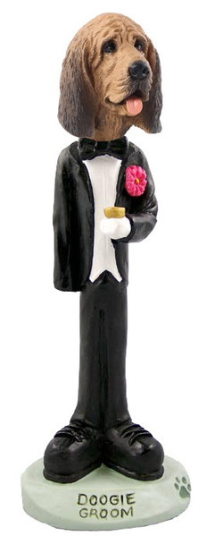 Bloodhound Groom Doogie Collectible Dog Figurine