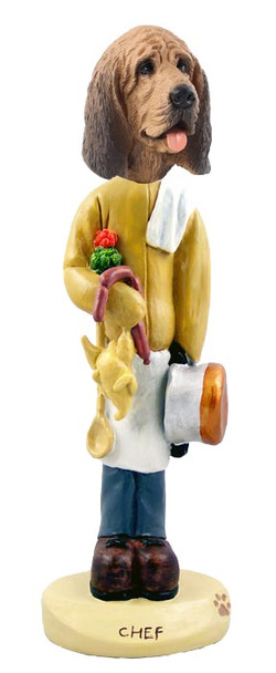 Bloodhound Chef Doogie Collectible Dog Figurine
