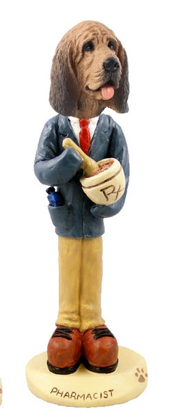 Bloodhound Pharmacist Doogie Collectible Dog Figurine