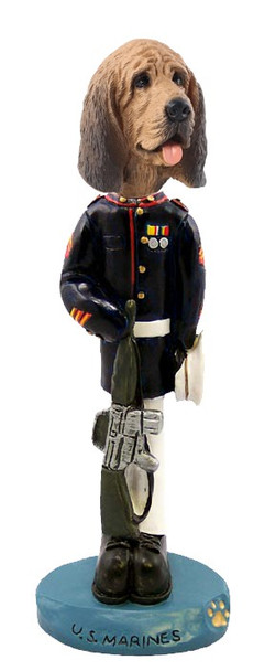 Bloodhound U S Marines Doogie Collectible Dog Figurine