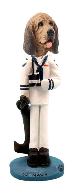 Bloodhound U S Navy Doogie Collectible Dog Figurine