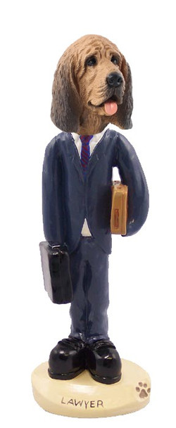 Bloodhound Lawyer Doogie Collectible Dog Figurine