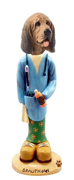 Bloodhound Beautician Doogie Collectible Dog Figurine