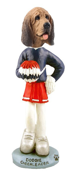 Bloodhound Cheerleader Doogie Collectible Dog Figurine
