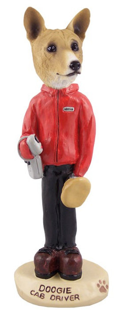 Basenji Cab Driver Doogie Collectible Dog Figurine