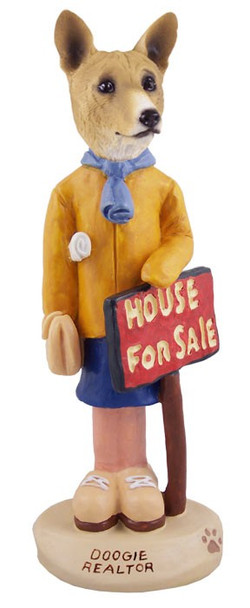 Basenji Female Realtor Doogie Collectible Dog Figurine
