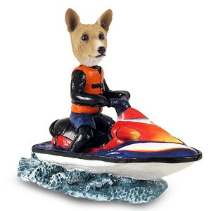 Basenji Jet Ski Doogie Collectible Dog Figurine