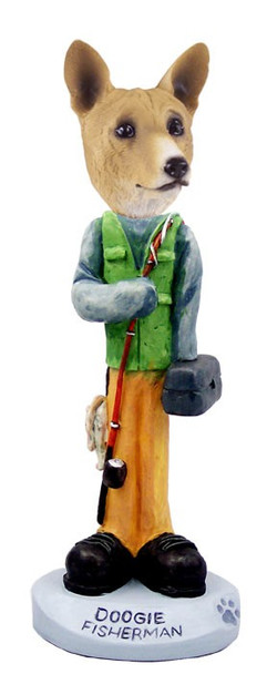 Basenji Fisherman Doogie Collectible Dog Figurine