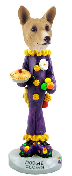 Basenji Clown Doogie Collectible Dog Figurine