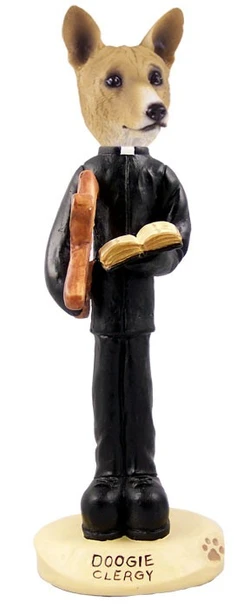 Basenji Clergy Doogie Collectible Dog Figurine