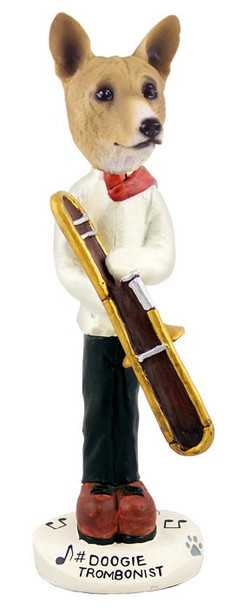 Basenji Trombonist Doogie Collectible Dog Figurine