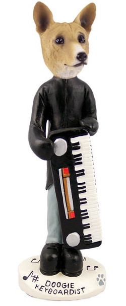 Basenji Keyboardist Doogie Collectible Dog Figurine