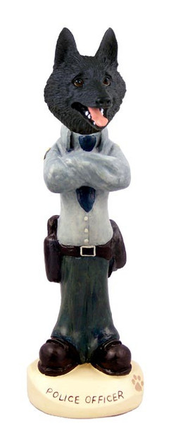 Schipperke Police Doogie Collectible Dog Figurine
