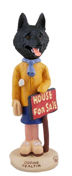 Schipperke Female Realtor Doogie Collectible Dog Figurine