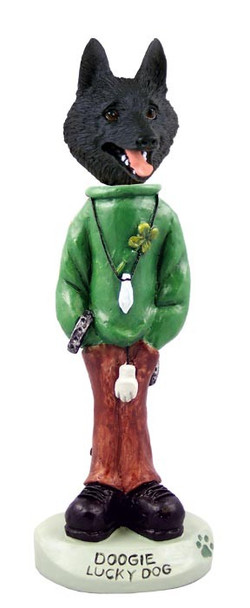 Schipperke Lucky Doogie Collectible Dog Figurine