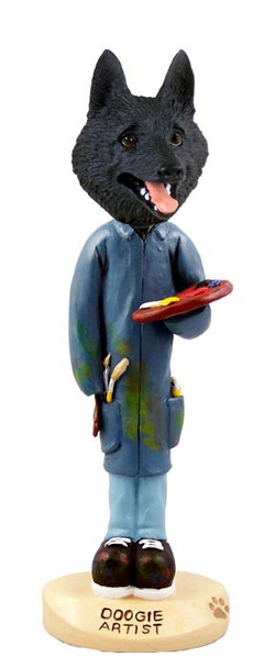 Schipperke Artist Doogie Collectible Dog Figurine