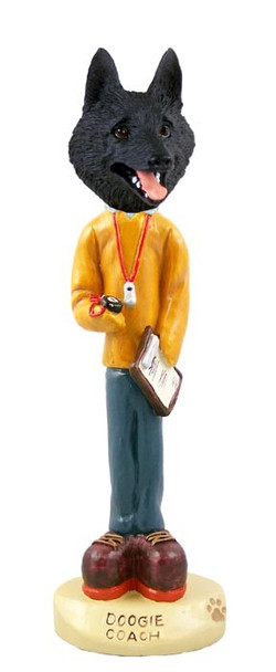 Schipperke Coach Doogie Collectible Dog Figurine